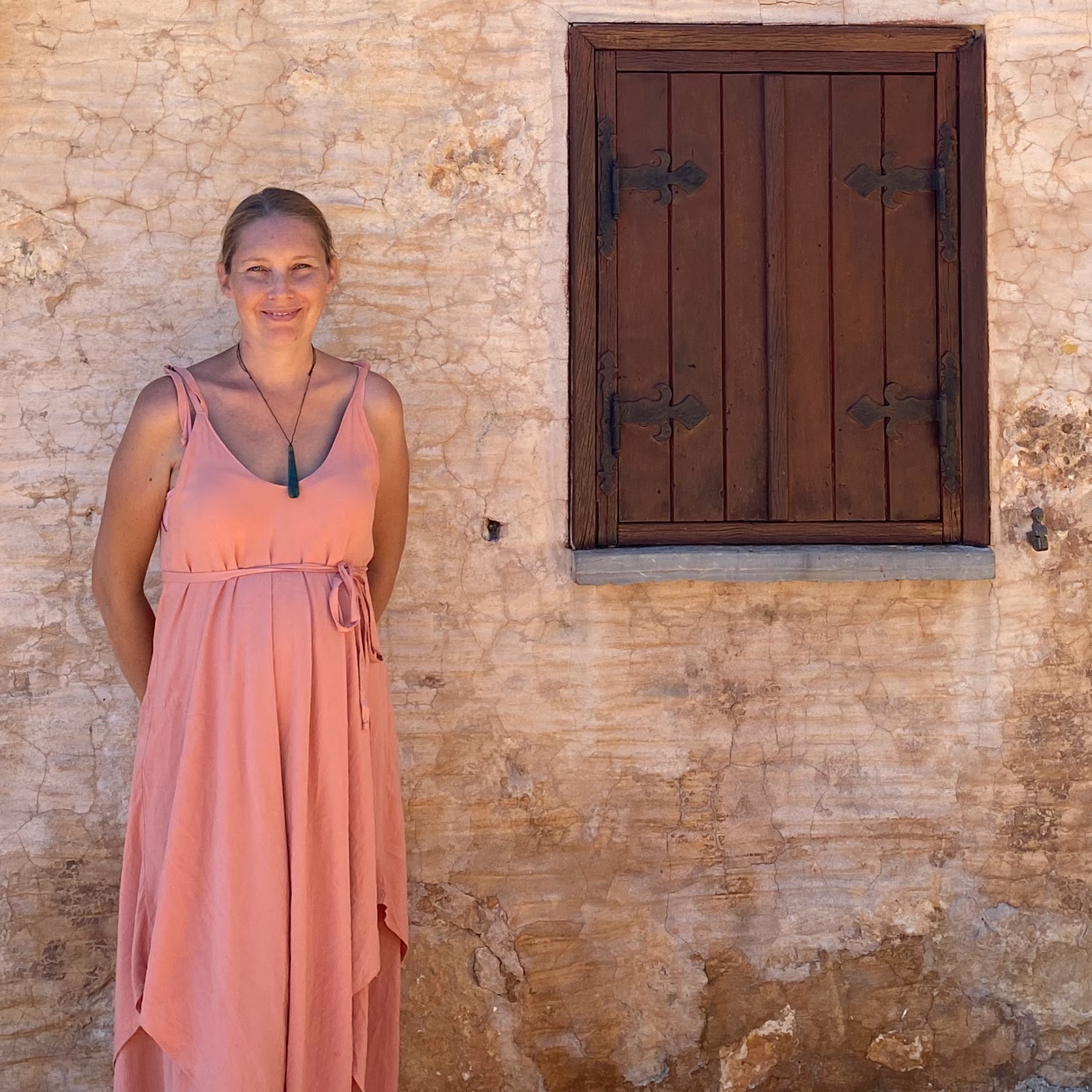 Melissa at the ancient ruins of Hierapolis